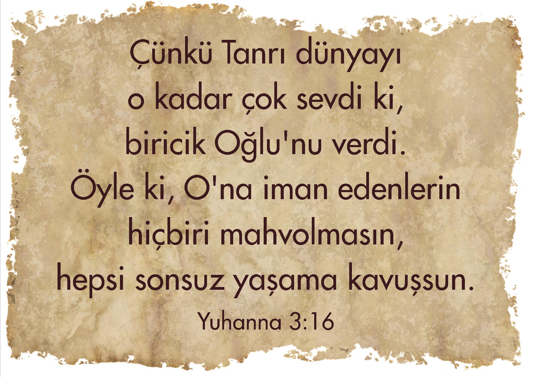 Ey bütün yorgunlar ve yükü ağır olanlar!<br/> Bana gelin, ben size rahat veririm<br/>Matta 11:28 